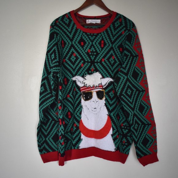 Vintage 80's llama sweater S